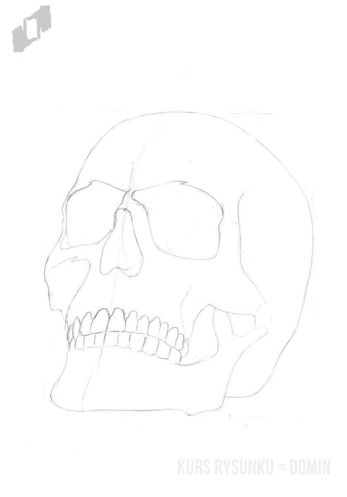 jak narysować czaszkę