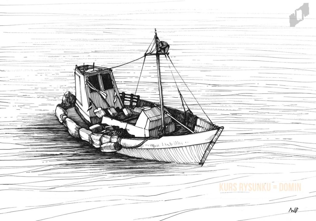 jak narysować łódkę