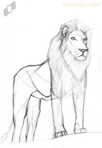 łatwy rysunek lwa