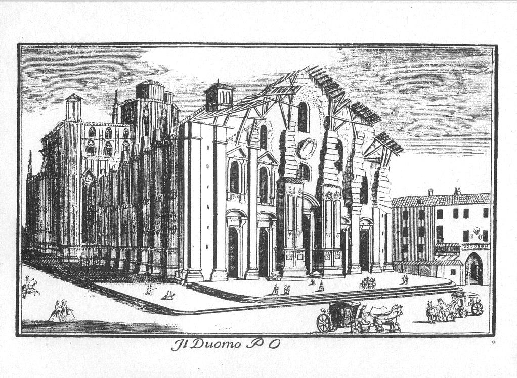 Katedra w Mediolanie w roku 1745