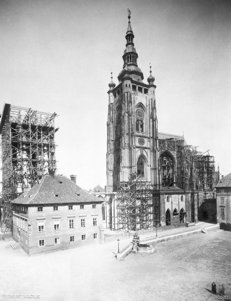 Praga hradczany katedra w 1887 roku