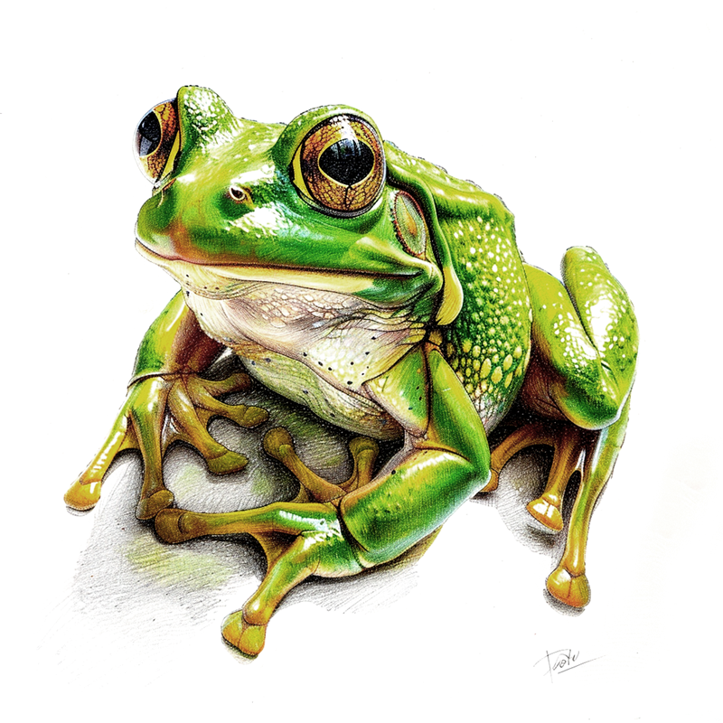 jak narysować żabę